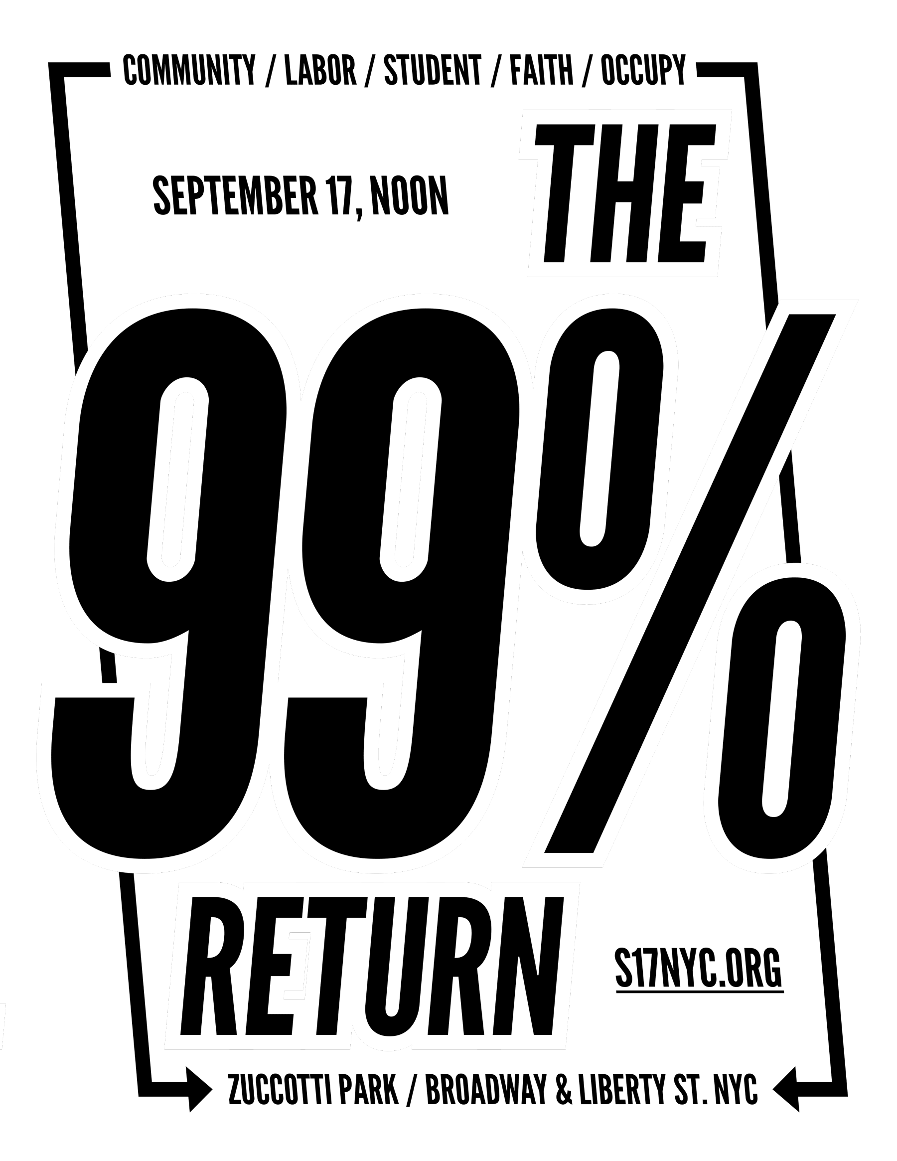 One-sheet titled The 99% Return
