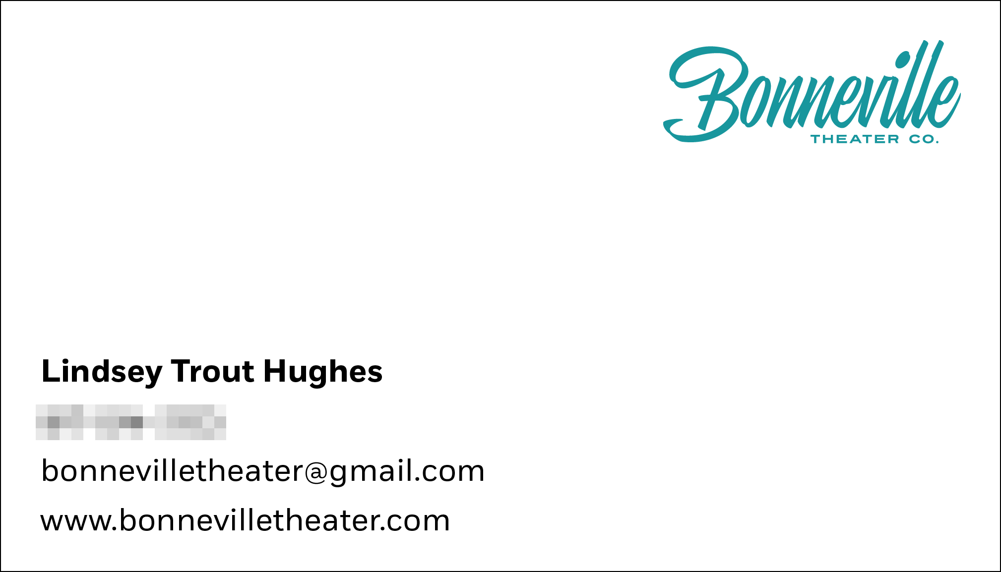 Front of third of three business cards