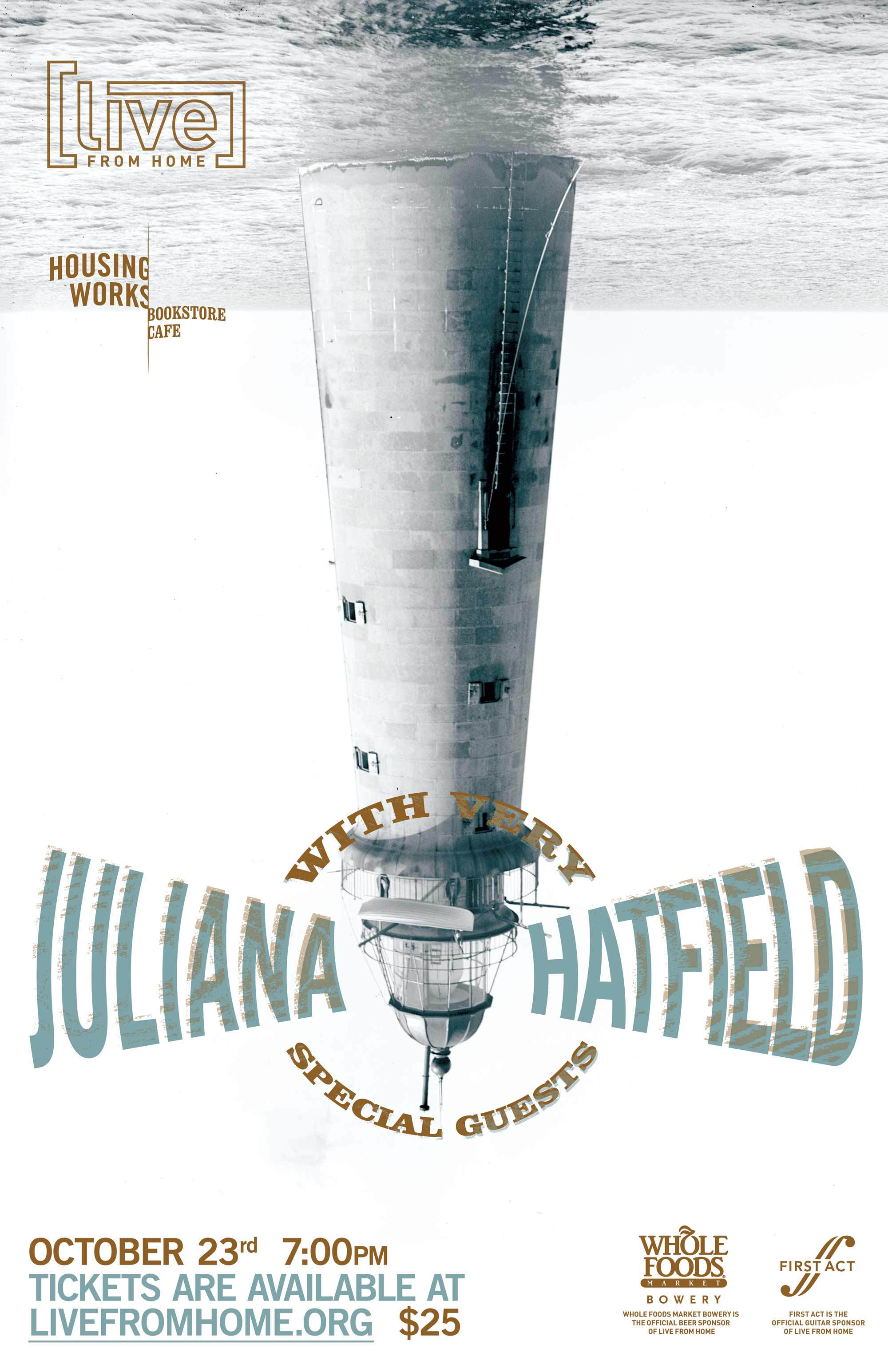 Poster image for Juliana Hatfield concert at the Housing Works Bookstore Cafe