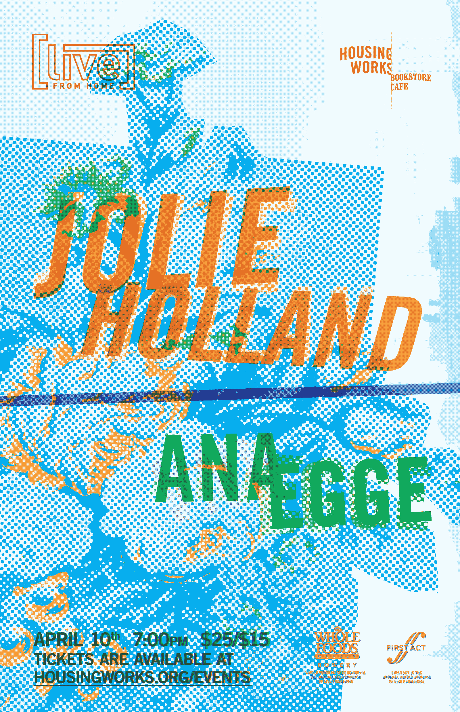 Poster image for Jolie Holland and Ana Egge concert at the Housing Works Bookstore Cafe