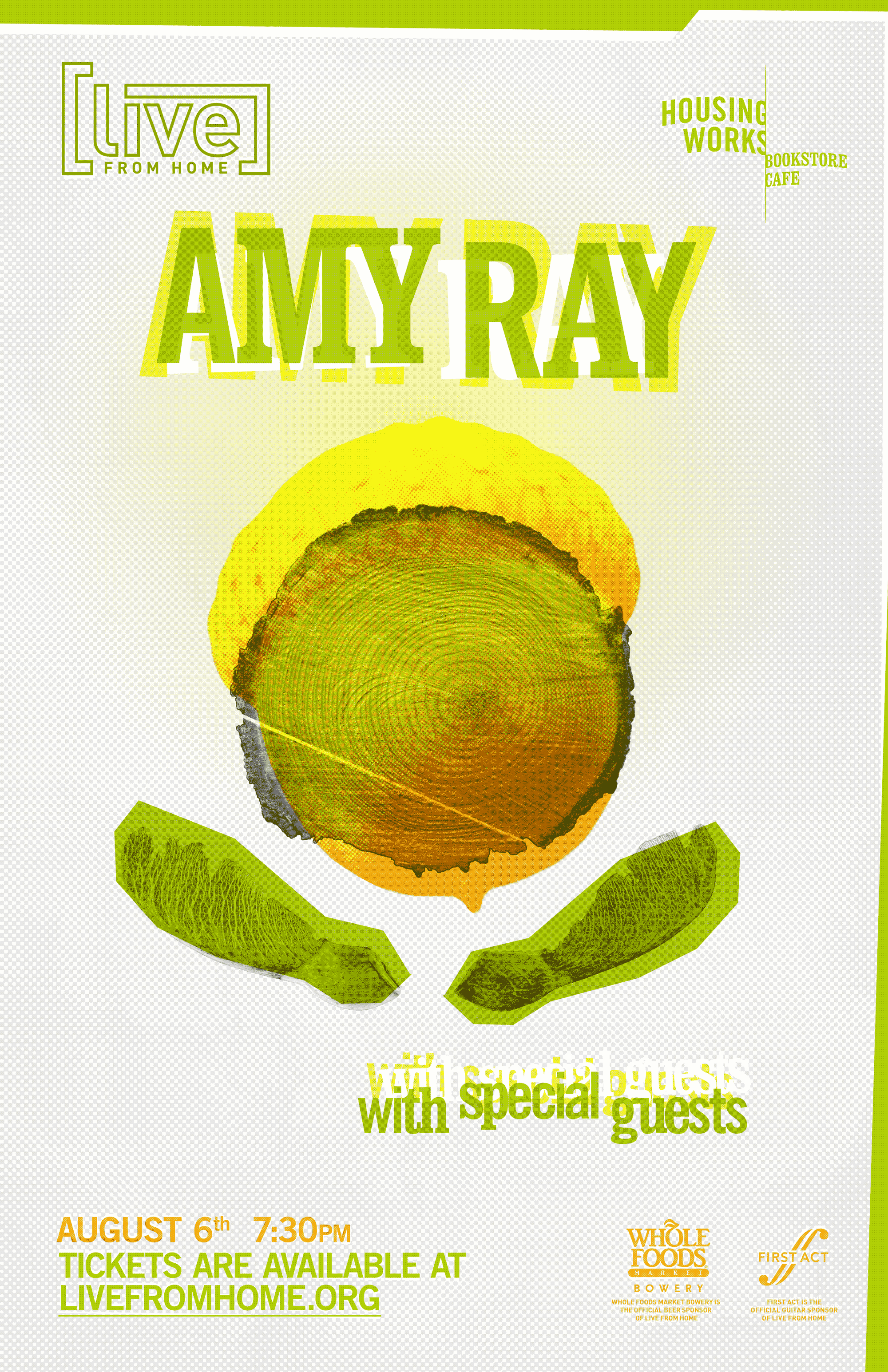 Poster image for Amy Ray concert at the Housing Works Bookstore Cafe
