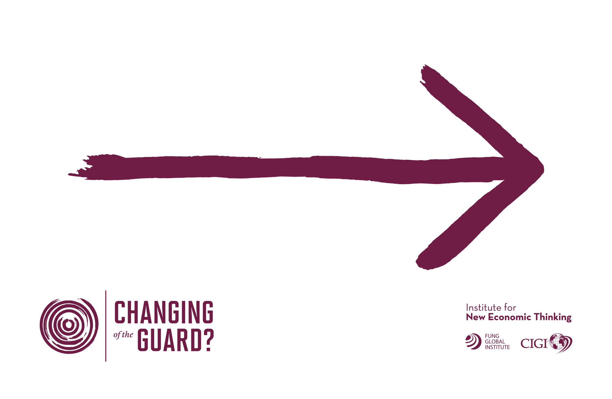 Sample directional signage from the Changing of the Guard conference